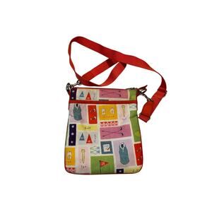 Sunny Hawaii Golf Crossbody Bag Novelty Print Retro Preppy Nylon Canvas